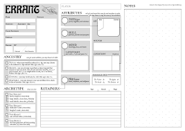 Image result for rpg character sheet