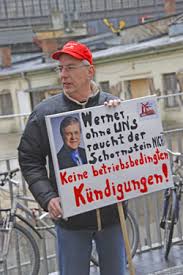 Willi Hajek und Jochen Gester: Protest der Schering-Belegschaft in ...