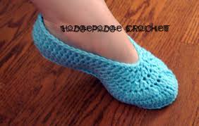 Ladies' Ballet Slippers | HodgePodge Crochet