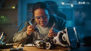 Image result for woman soldering