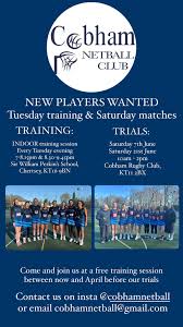Image result for Cobham Netball Club