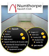 Image result for Nunthorpe Squash Club