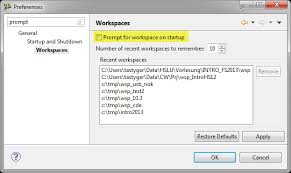 Image result for eclipse preference dialog
