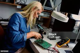 Image result for woman soldering