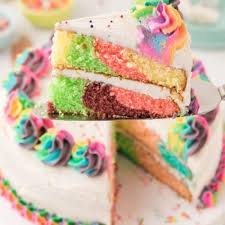 Image result for rainbow cake
