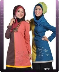 Baju Muslimah Katun Combed Merk JANNATY Desain Baru- Kode Produk ...
