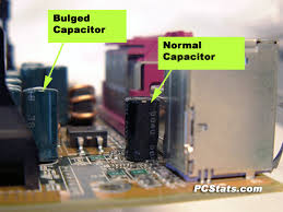 Image result for blown capacitor