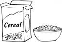 Breakfast coloring page