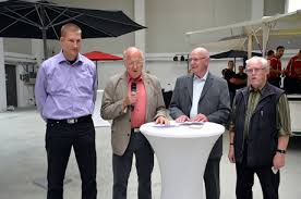 Matthias Büdenbender, Claus Büdenbender, der 90-jährige Walter Büdenbender der bei der Gründung dabei war sowie Karl-Josef Büdenbender.