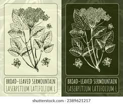 Attēlu rezultāti vaicājumam “Laserpitium latifolium leaf”