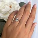 2 Ct Oval V Style Classic 4 Prong Solitaire Engagement Ring ...