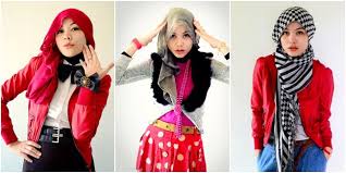 Fashion: 6 Gaya Hijab Seru Dalam Warna Merah Menyala | Vemale.com
