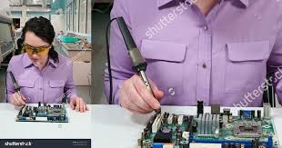 Image result for woman soldering