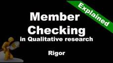 What is "Member Checking" in qualitative research? - YouTube