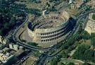 Roman Architecture and Engineering — Aerial view of the Colosseum ...