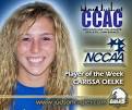 ... freshman Carissa Oelke (Oregon, IL/Oregon HS) was named the CCAC Player ... - vb_09_pow_oelke_nccaa_ccac