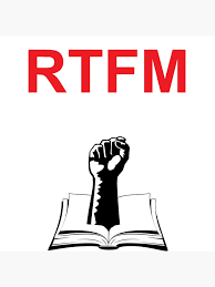 Image result for RTFM