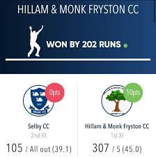 Image result for Hillam and Monk Fryston Cricket Club