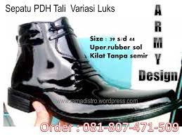 Sepatu PDH Miiiter-Army-Tni-Kilap-Kulit asli-ramadistro bandung ...