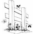 Fencing coloring page