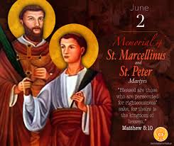 Image result for Saints Marcellinus and Peter