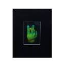 3D Finger 2-Channel Hologram Picture MATTED, Collectible EMBOSSED ...