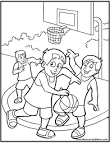 Basketball coloring page