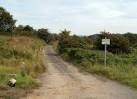 The sign states PRIVATE ROAD NO VEHICULAR ACCESS. Viewed from Mountain Road - via Daymix