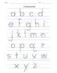 Basic Handwriting for Kids - Manuscript - Letters of the Alphabet