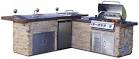 Gourmet Q Outdoor Island Kitchen with infrared grilling ...