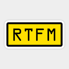 Image result for RTFM