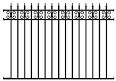 Ornamental Wrought Iron Fence Panels for Gardens & Pools