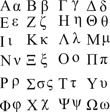 Image result for greek alphabet