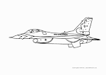 Airplane coloring page