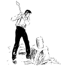 File:Man chopping wood - monochrome.svg - Wikimedia Commons