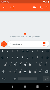Image result for android keyboard number row