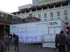 This structure was used for the launch of the Nintendo 3DS, with a projected - via Daymix