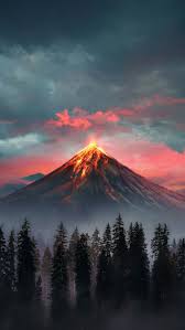Image result for wallpaper volcano
