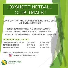 Image result for Oxshott Netball Club