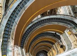 Image result for spiral escalator