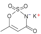 Acesulfame Potassium or Acesulfame K Chemical Structure