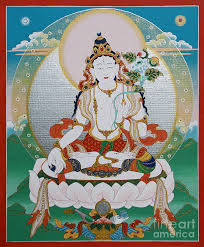 White Tara Chintamani Sita Tara Painting by Sergey Noskov - White ... - white-tara-chintamani-sita-tara-sergey-noskov