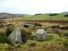 A Bronze Age stone circle of eight or nine stones on the SE-facing slope of - via Daymix