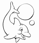 Dolphin coloring page