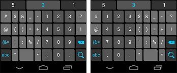 Image result for android keyboard number row