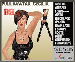 Second Life Marketplace - FULL AVATAR CECILIA - PORTADA_cecilia_NUEVA_GENERACION