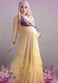 Contoh Baju Hamil Muslimah Yang Modis Untuk Pesta