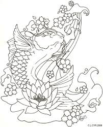 Japanese Koi Fish Design Tattoo