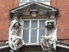 Atlantes holding up fresh air, Mortimer Street, W1 - via Daymix