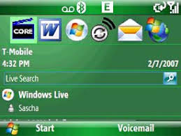 Image result for windows mobile 6.0 today screen